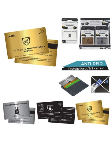 carte anti-piratage rfid metallique m24 a3/d12/m24