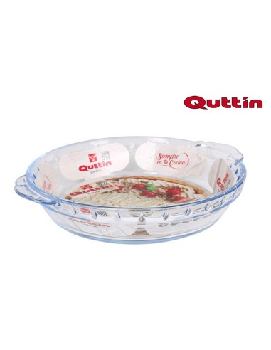 plat verre 23.9x20.4cm 925cc quttin