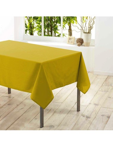 nappe rectangle 140 x 300 cm polyester uni essentiel miel