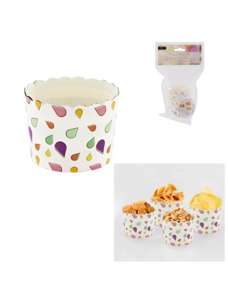 coupelle de presentation en papier x6 m24 a1/m24