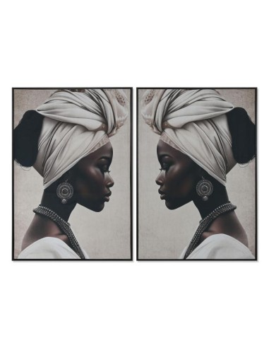 cu-216162 - tableau toile velours 83x4x123 africane 2 mod.