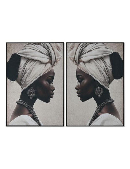 cu-216162 - tableau toile velours 83x4x123 africane 2 mod.