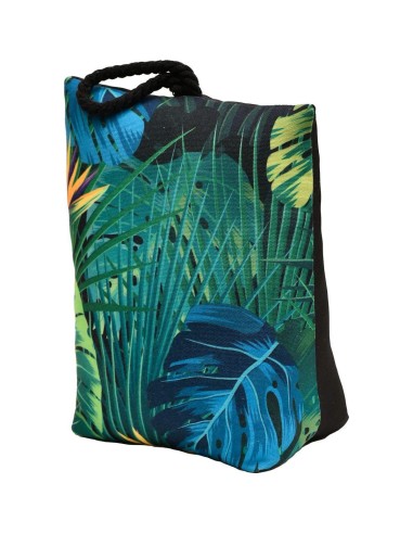 butee de porte imprimee paradis - vert