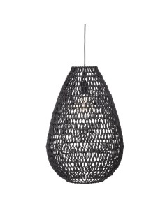 168210a-suspension papier "etel" noir d.37,5