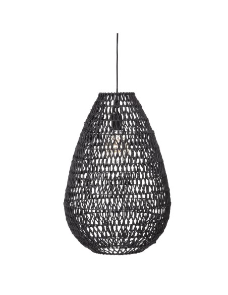 168210a-suspension papier "etel" noir d.37,5