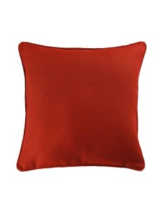 1609545-coussin passepoil 40 x 40 cm coton uni panama terracotta