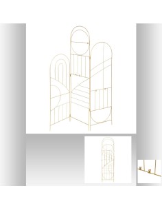 paravent metal dore feel