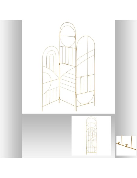 paravent metal dore feel