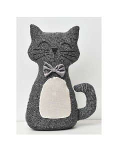 4005104 - butee de porte forme chat - noir/blanc