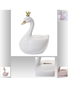 tirelire dolomite cygne h17.5