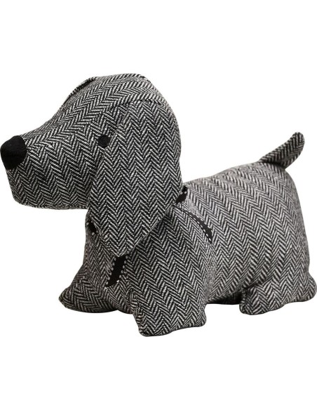 4008104 - butee de porte forme chien - noir/blanc
