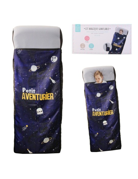 lit gonflable enfant petit aventurier 160x60cm m4