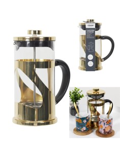 cafetiere a piston metal doree 60cl m12