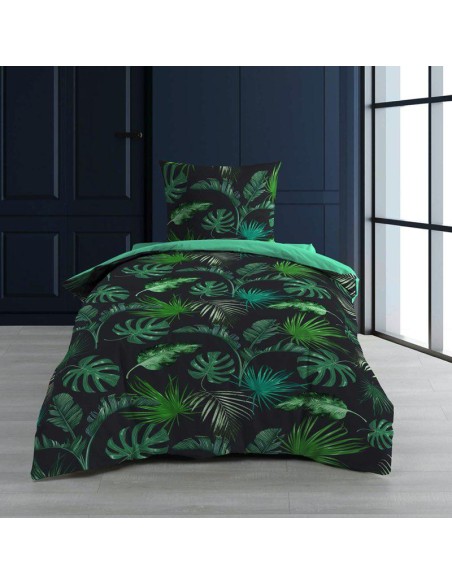 1643363-parure 2 p. 140 x 200 cm imprime 57 fils allover aveline