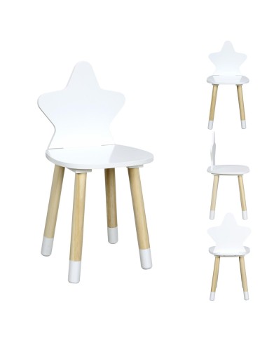 chaise etoile blanc m4