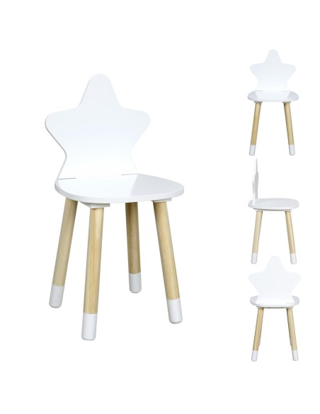 chaise etoile blanc m4