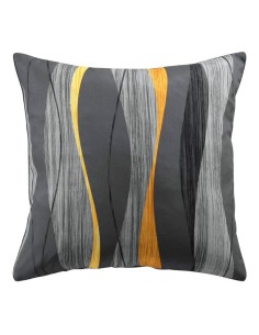1609629 - coussin passepoil 60 x 60 cm polyester imprime ondulys anthracite