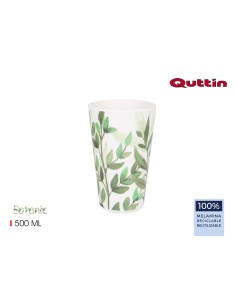 verre de melamine 500ml botanic quttin