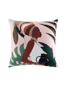 1609890-coussin dehoussable compresse 45 x 45 cm velours imprime limani des. pla