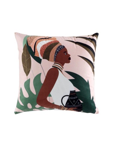 1609890-coussin dehoussable compresse 45 x 45 cm velours imprime limani des. pla