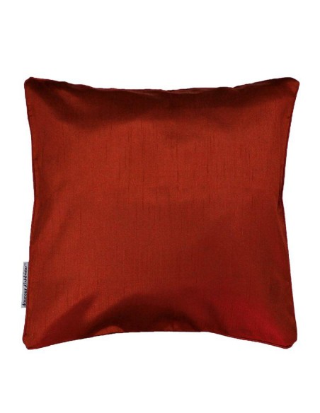 1609727 - housse de coussin +encart 40 x 40 cm shantung uni shana terracotta