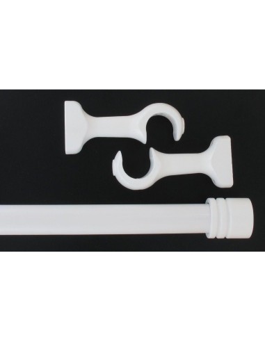 9506n2818001 - kit bois longueur 180 cm diam 28 embout bouchon - blanc