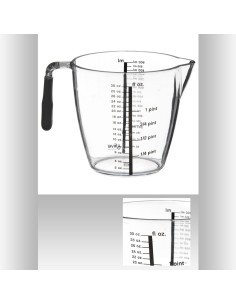 151122 - verre doseur ps+tpr 900ml L. 18,5 x P. 10,3 x H. 14 cm