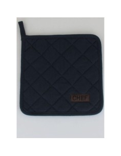 4200119 - manique chef 20x20cm coton - bleu