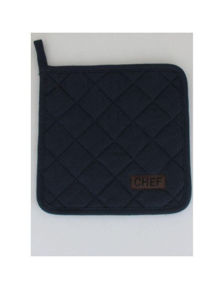 4200119 - manique chef 20x20cm coton - bleu