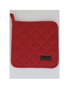 4200136 - manique chef 20x20cm coton - terracotta