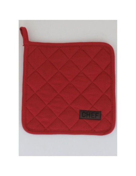 4200136 - manique chef 20x20cm coton - terracotta