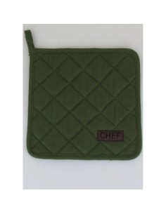 42001507 - manique chef 20x20cm coton - kaki