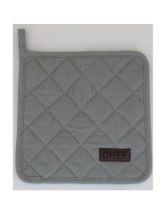 42001930 - manique chef 20x20cm coton - gris clair