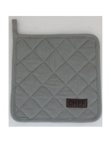 42001930 - manique chef 20x20cm coton - gris clair