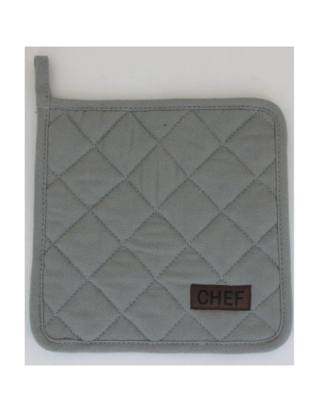 42001930 - manique chef 20x20cm coton - gris clair