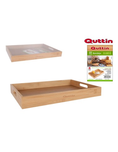 plateau bambu 40x27x4.6cm quttin