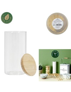 ka4371 - bocal en verre et bambou 1.2l m8