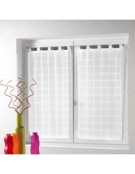 1622978 - paire droite passants 2 x 60 x 160 cm voile sable candide blanc