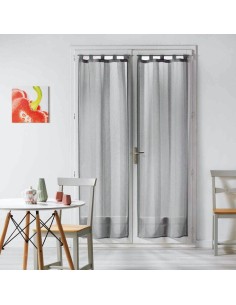 1625931-paire droite passants 2 x 70 x 200 cm voile sable salina gris