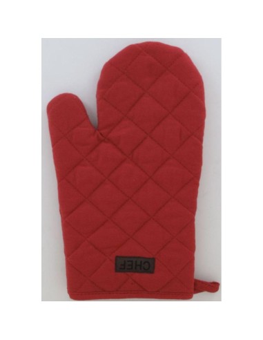 gant de cuisine chef 18x28cm coton - terracotta