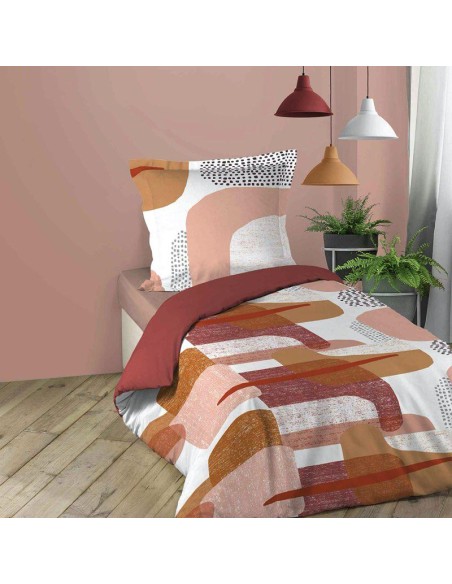 1643784 - parure 2 p. 140 x 200 cm imprime 42 fils allover rivka