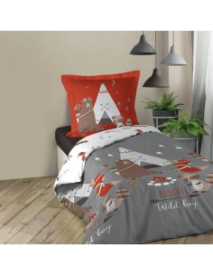 1642941-parure 2 p. 140 x 200 cm imprime 42 fils allover tipi