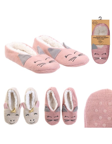 chaussons ballerine licorne chat sherpa m16 a2/m16