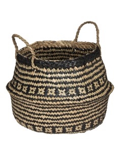 157044b-panier pli frise noir