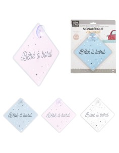signaletique bebe a bord avec ventouse m24