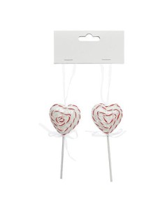 198803 - sdn plf sucette x2 coeur 11cm