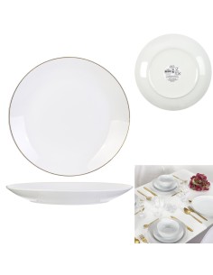 assiette lisere dore 26cm m12 a1/m12