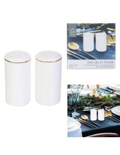 ka4574 - saliere poivriere lisere dore m12