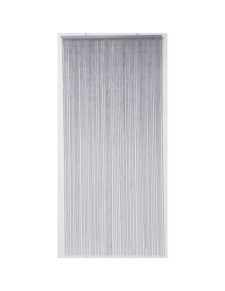 5500493 - rideau de porte stick bambou 90 x 200 cm - gris