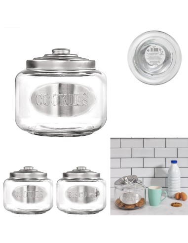 bocal a biscuits avec couvercle 3l m6 a2/in1/m6